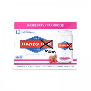 Happy Dad Hard Seltzer Raspberry12 Pack